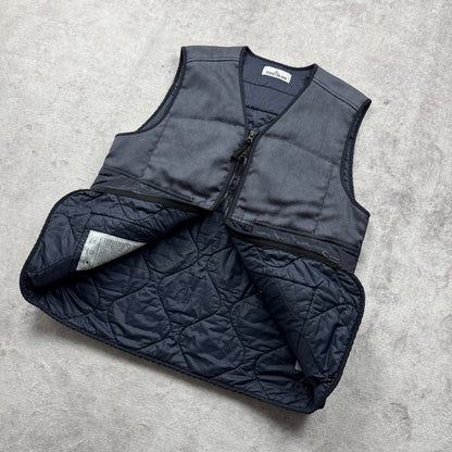 Stone Island Modified Panama 6/3 HT Nylon Mix Fabrics with Primaloft-Tc Vest AW 2021