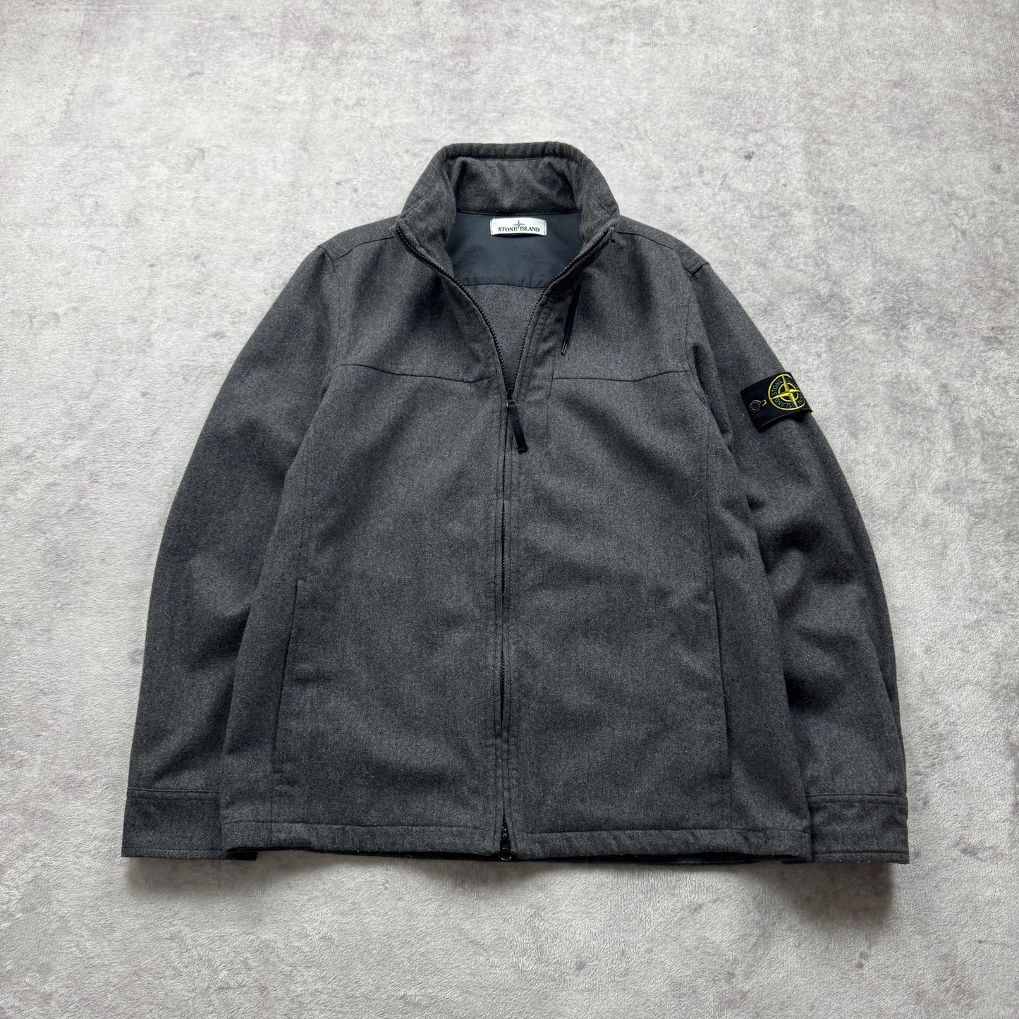 Stone Island Wool Flannel Zipped Jacket AW 2014