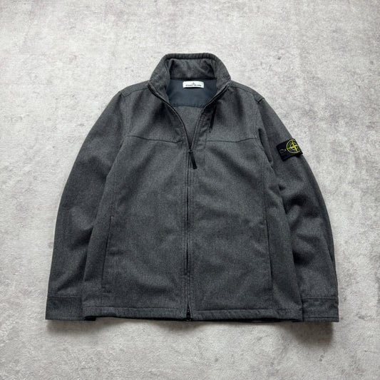 Stone Island Wool Flannel Zipped Jacket AW 2014