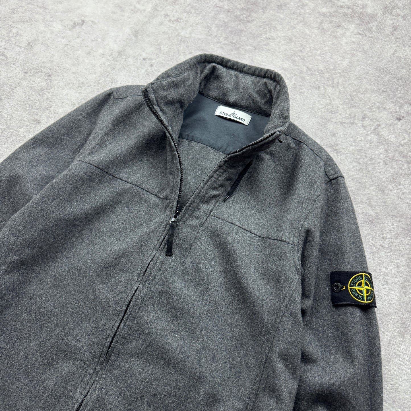 Stone Island Wool Flannel Zipped Jacket AW 2014