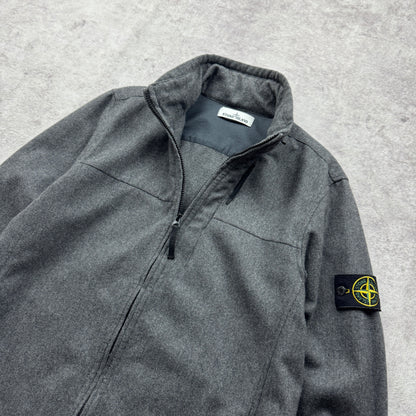 Stone Island Wool Flannel Zipped Jacket AW 2014
