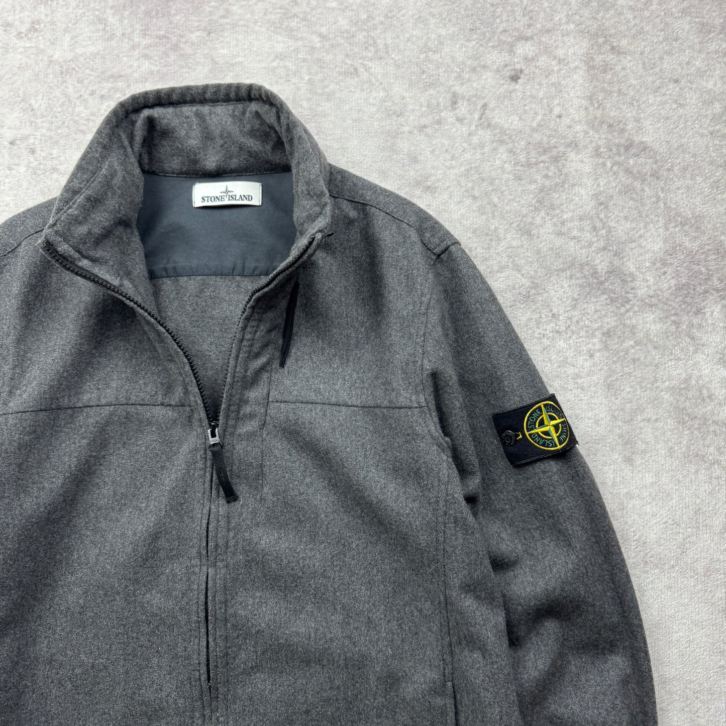 Stone Island Wool Flannel Zipped Jacket AW 2014
