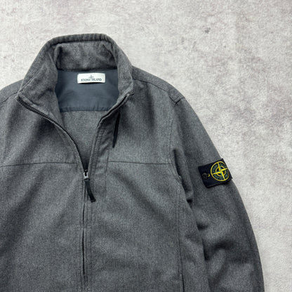 Stone Island Wool Flannel Zipped Jacket AW 2014