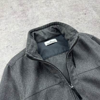 Stone Island Wool Flannel Zipped Jacket AW 2014