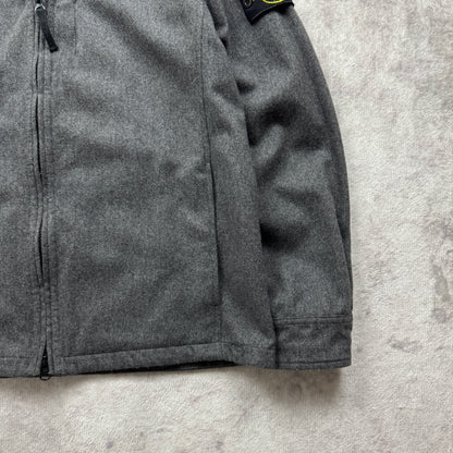 Stone Island Wool Flannel Zipped Jacket AW 2014