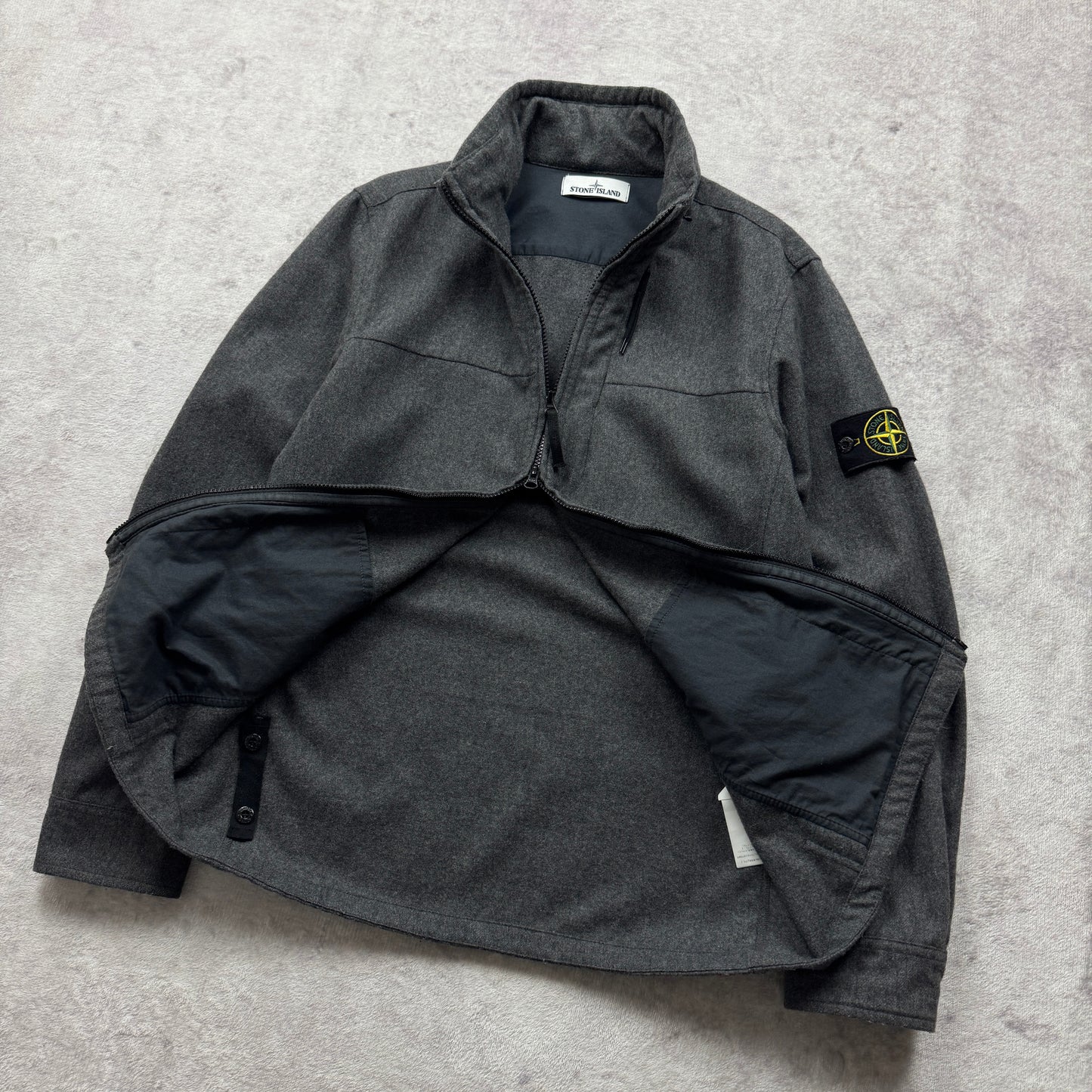 Stone Island Wool Flannel Zipped Jacket AW 2014