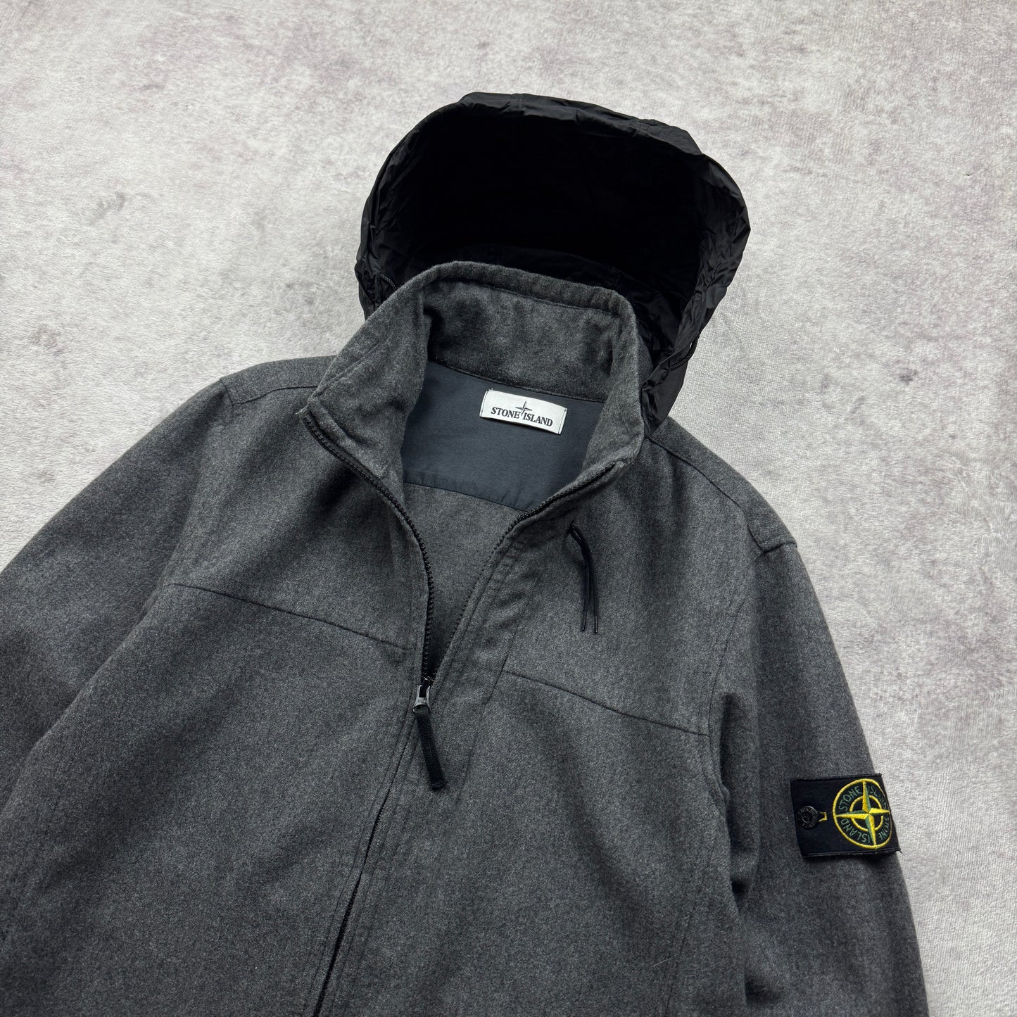 Stone Island Wool Flannel Zipped Jacket AW 2014