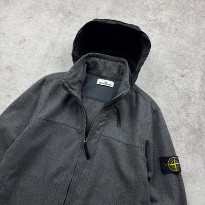 Stone Island Wool Flannel Zipped Jacket AW 2014