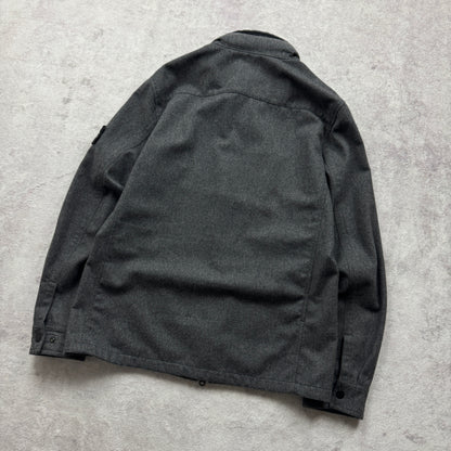 Stone Island Wool Flannel Zipped Jacket AW 2014
