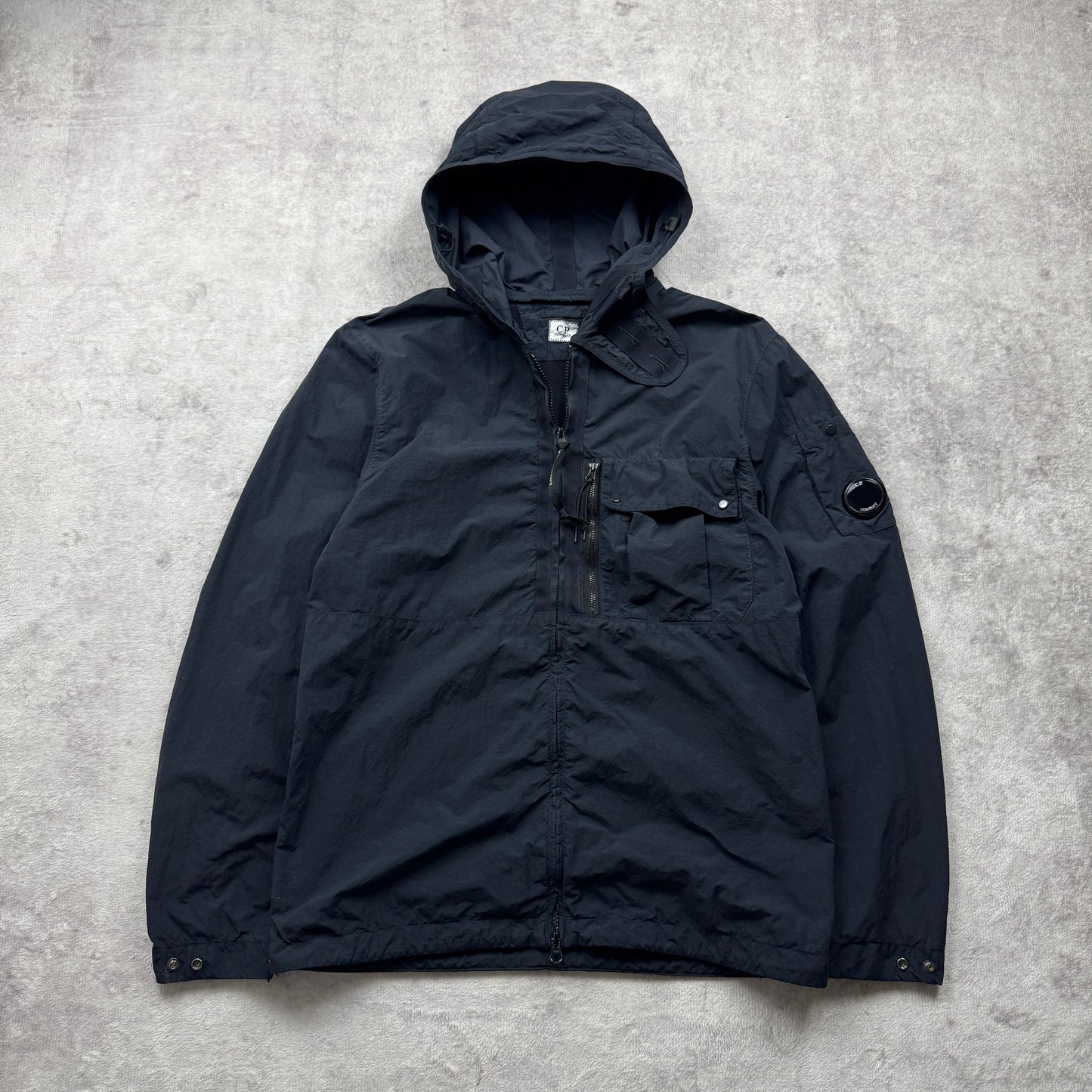 C.P. Company Flat Nylon Face Mask Hooded Overshirt AW 2021