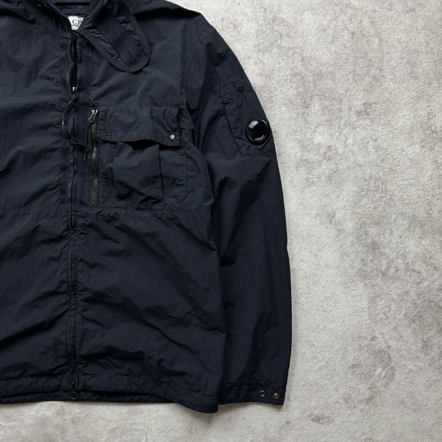 C.P. Company Flat Nylon Face Mask Hooded Overshirt AW 2021