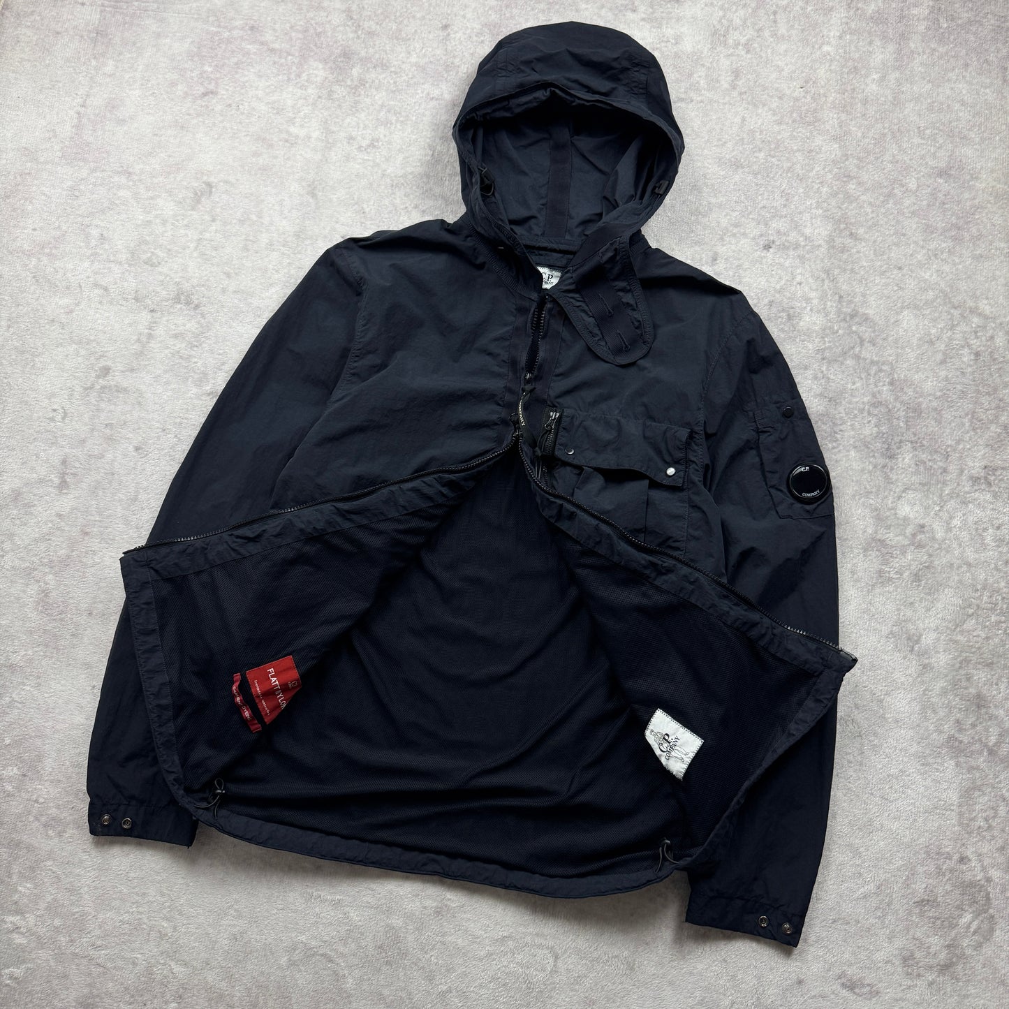 C.P. Company Flat Nylon Face Mask Hooded Overshirt AW 2021