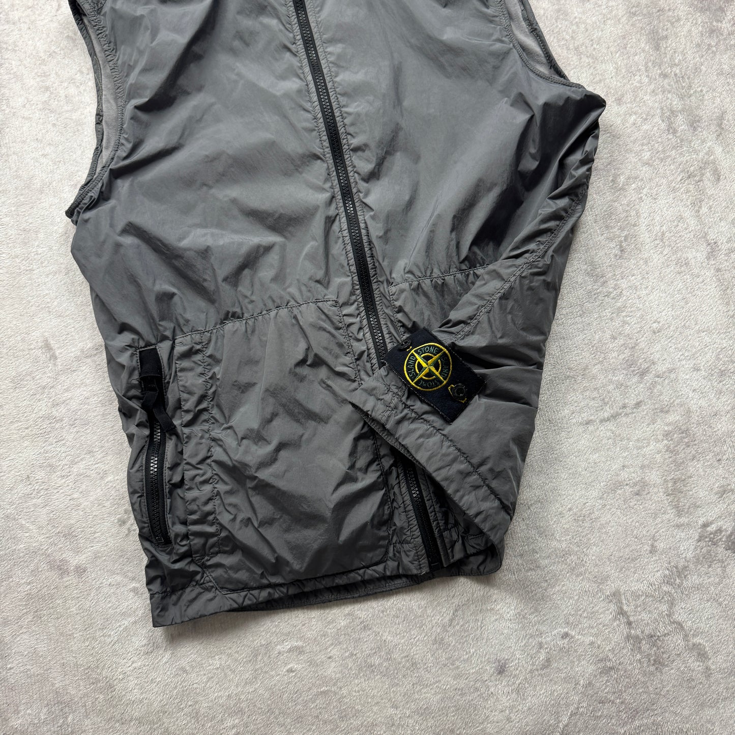 Stone Island Garment Dyed Crinkle Reps NY Vest SS 2020