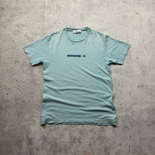 Stone Island Cotton Jersey Micro Graphics One Print T-Shirt SS 2022