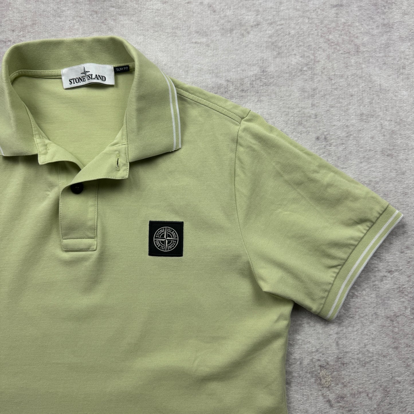 Stone Island Patch Tipped Polo Shirt SS 2018
