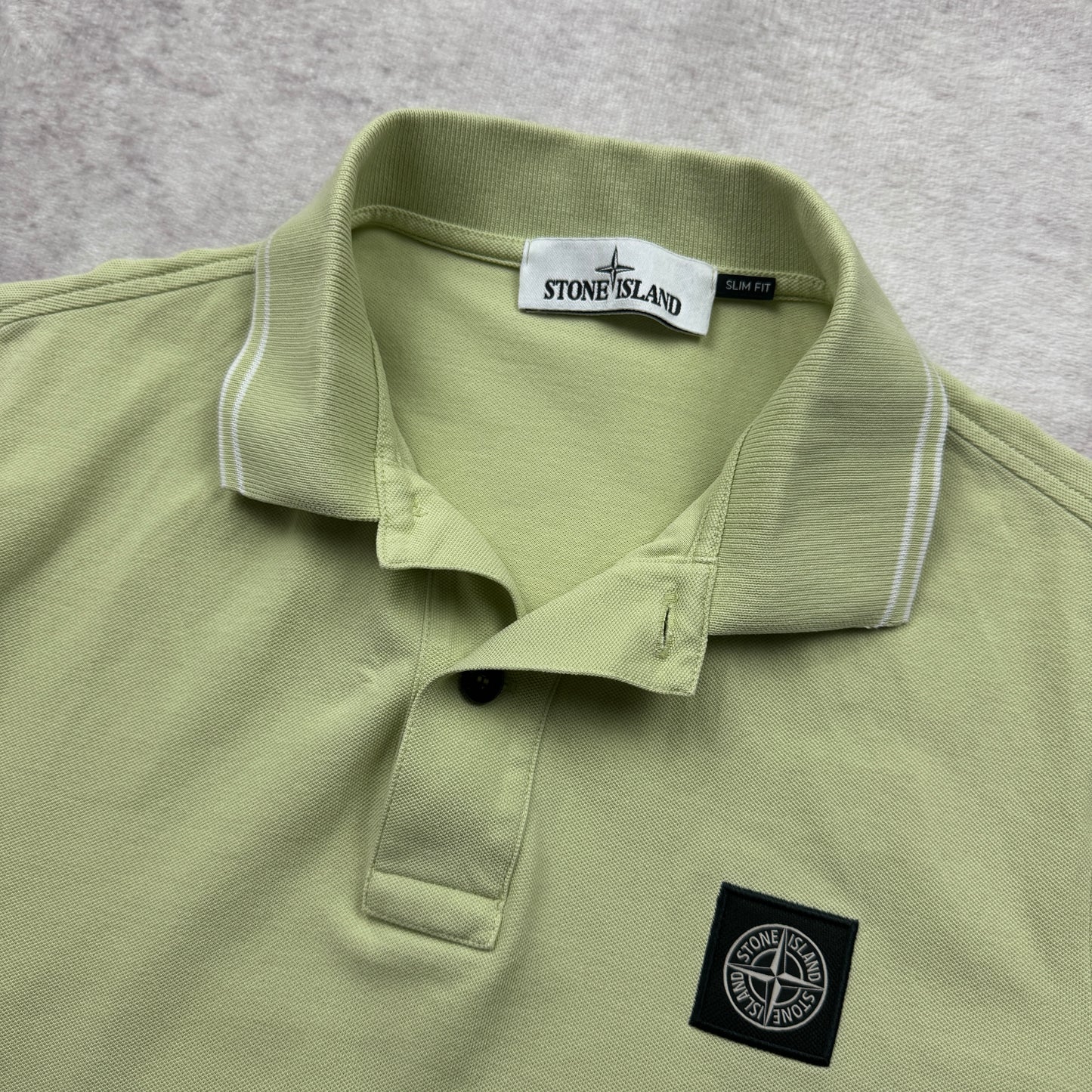 Stone Island Patch Tipped Polo Shirt SS 2018