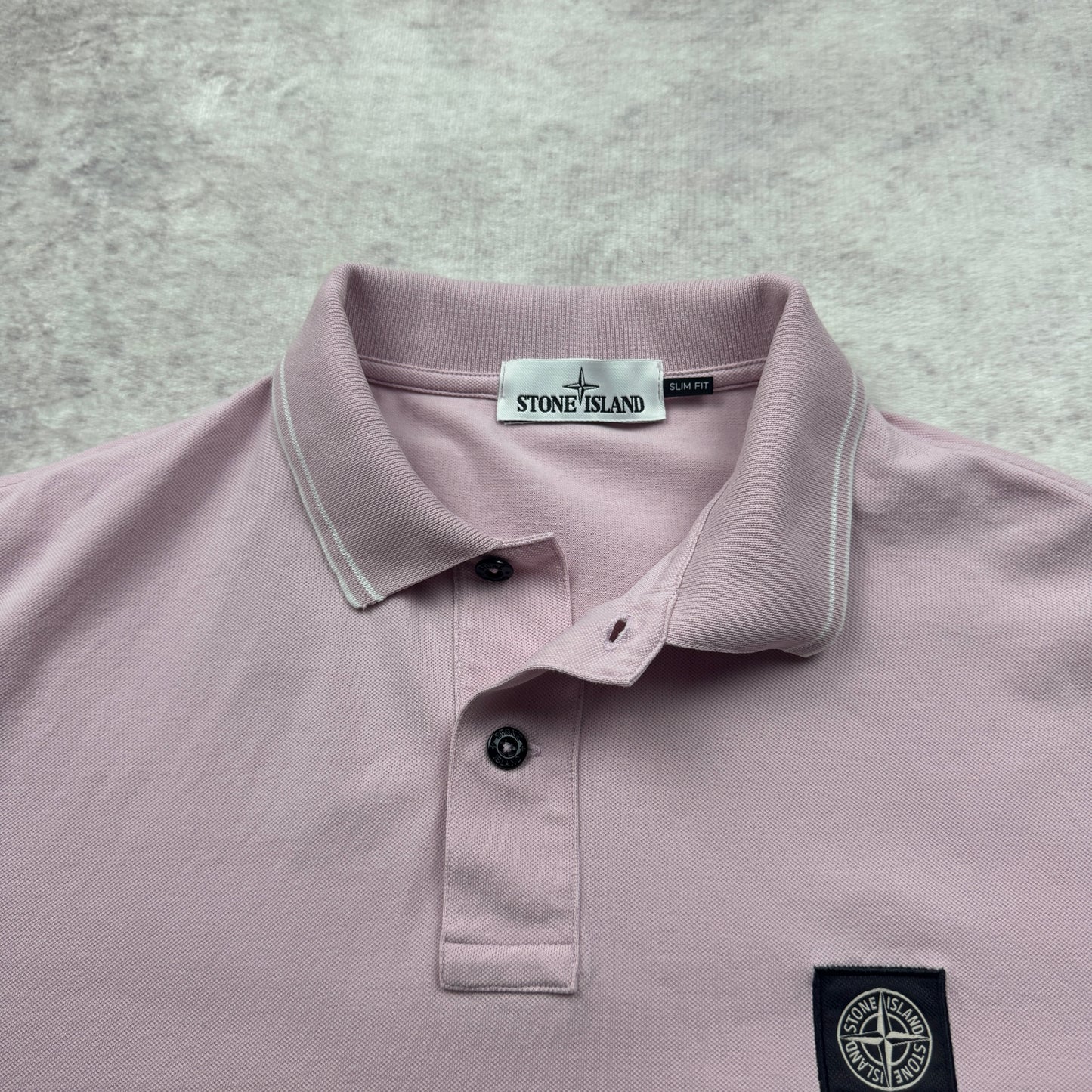 Stone Island Patch Tipped Polo Shirt SS 2018
