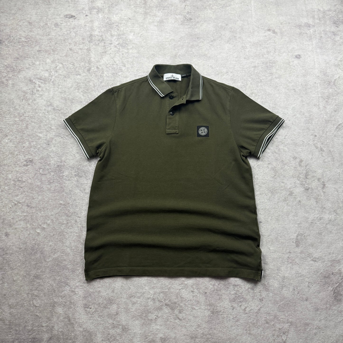 Stone Island Slim Fit Patch Polo Shirt AW 2023