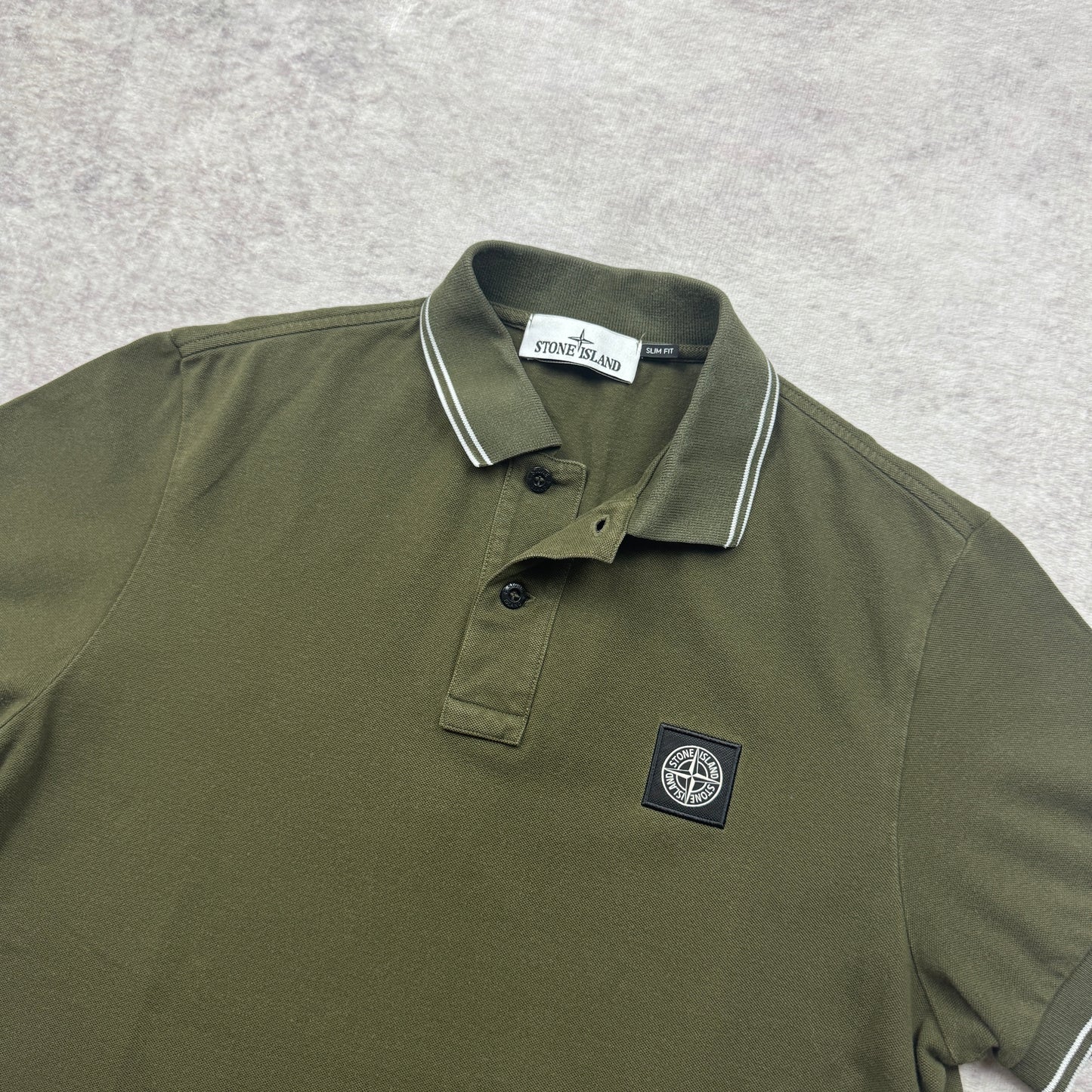 Stone Island Slim Fit Patch Polo Shirt AW 2023