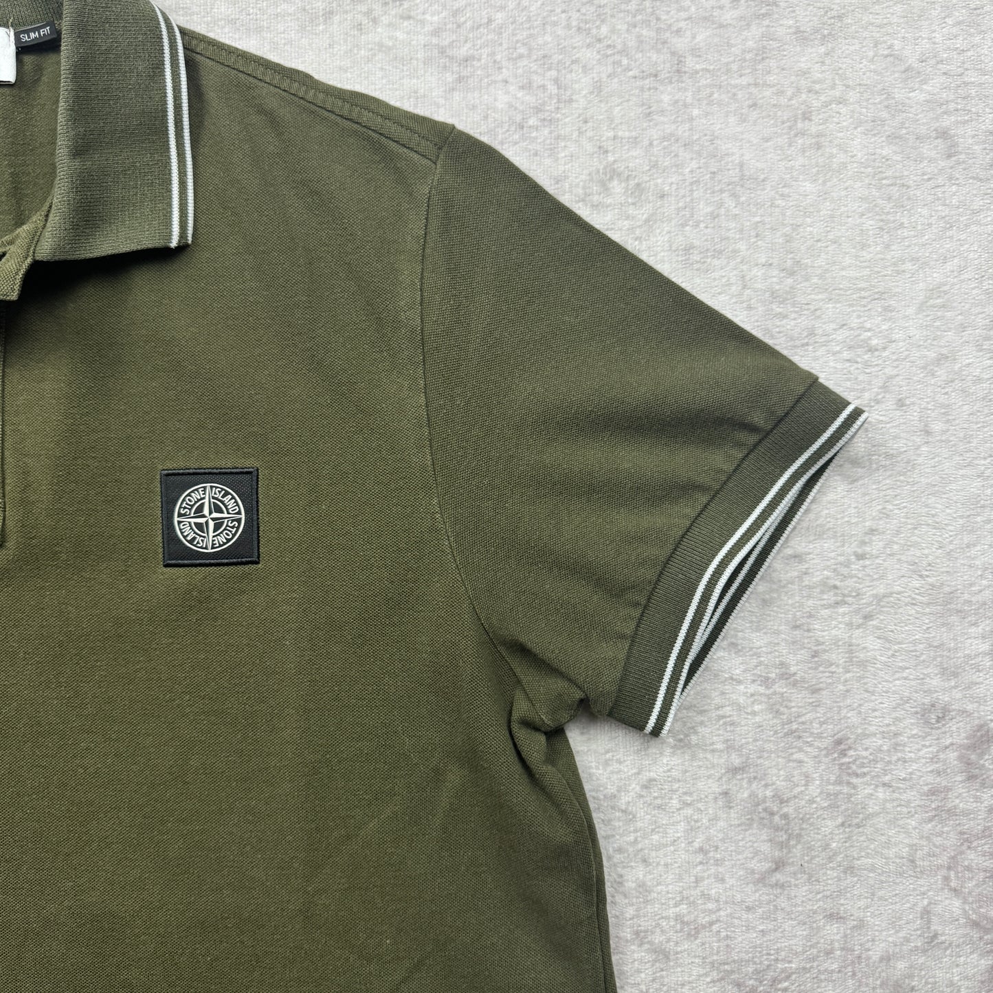 Stone Island Slim Fit Patch Polo Shirt AW 2023