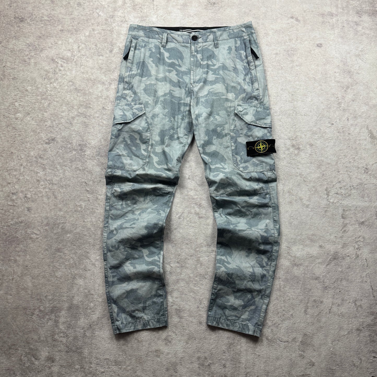 Stone Island Big Loom Camo Cargo Pants Type RE-T SS 2020