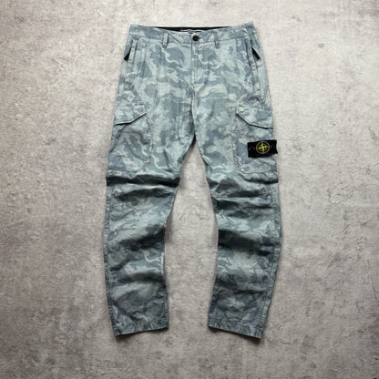 Stone Island Big Loom Camo Cargo Pants Type RE-T SS 2020