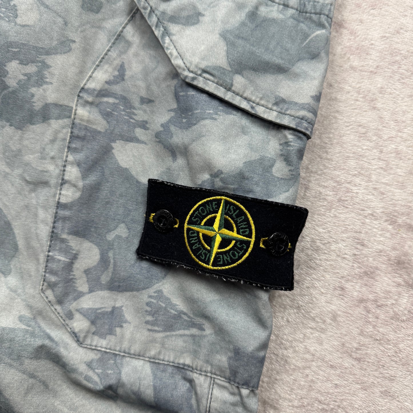 Stone Island Big Loom Camo Cargo Pants Type RE-T SS 2020