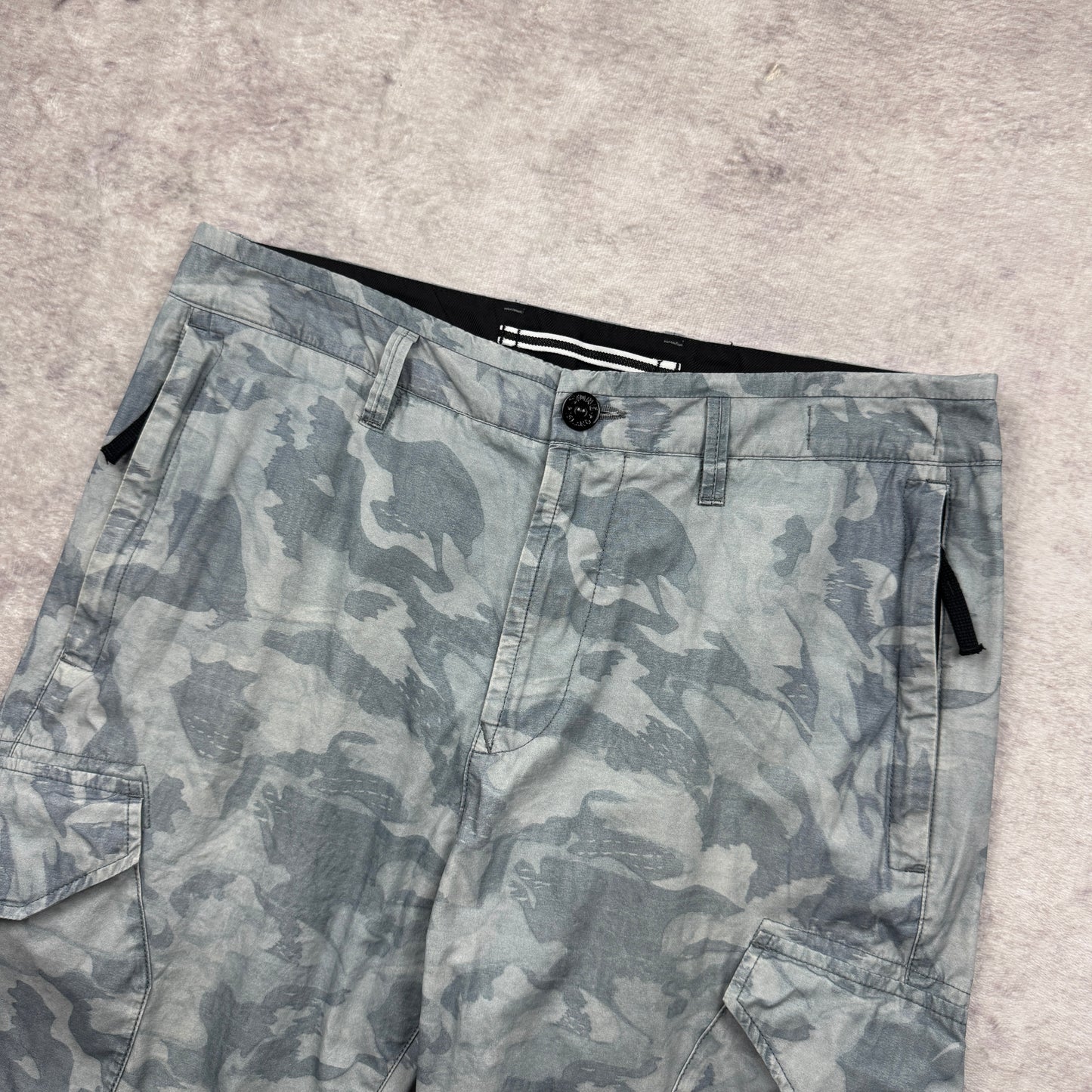 Stone Island Big Loom Camo Cargo Pants Type RE-T SS 2020
