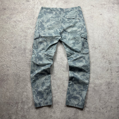Stone Island Big Loom Camo Cargo Pants Type RE-T SS 2020