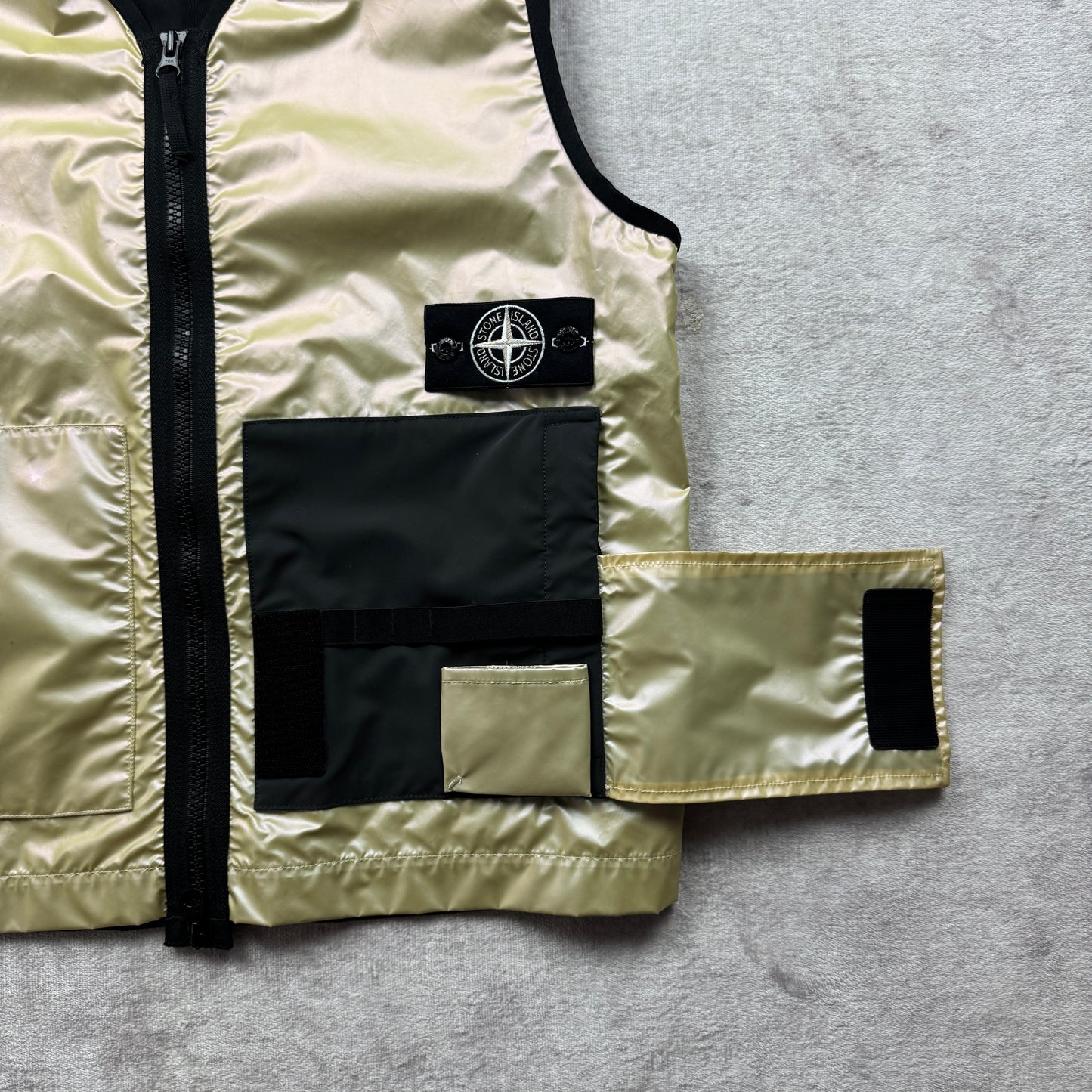 Stone Island Iridescent Coating Tela with Reflex Mat Vest AW 2018