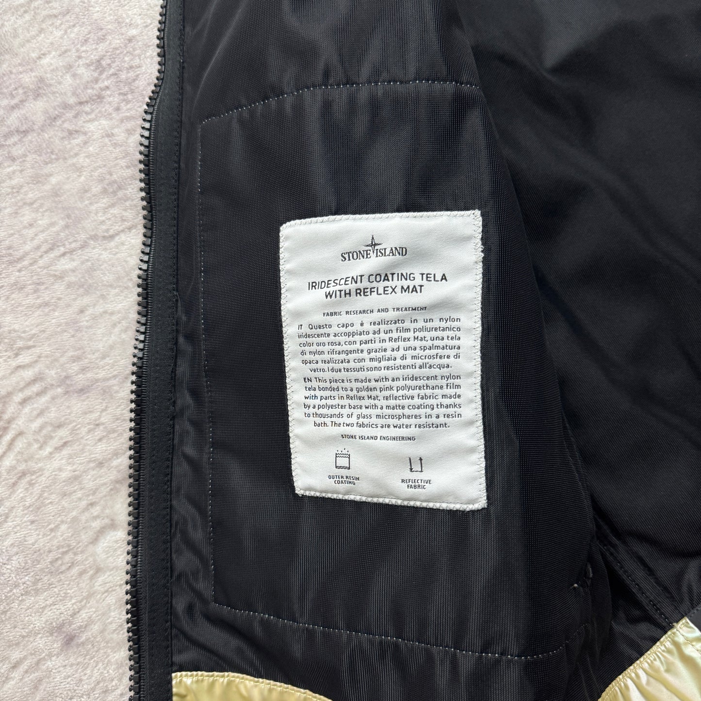 Stone Island Iridescent Coating Tela with Reflex Mat Vest AW 2018