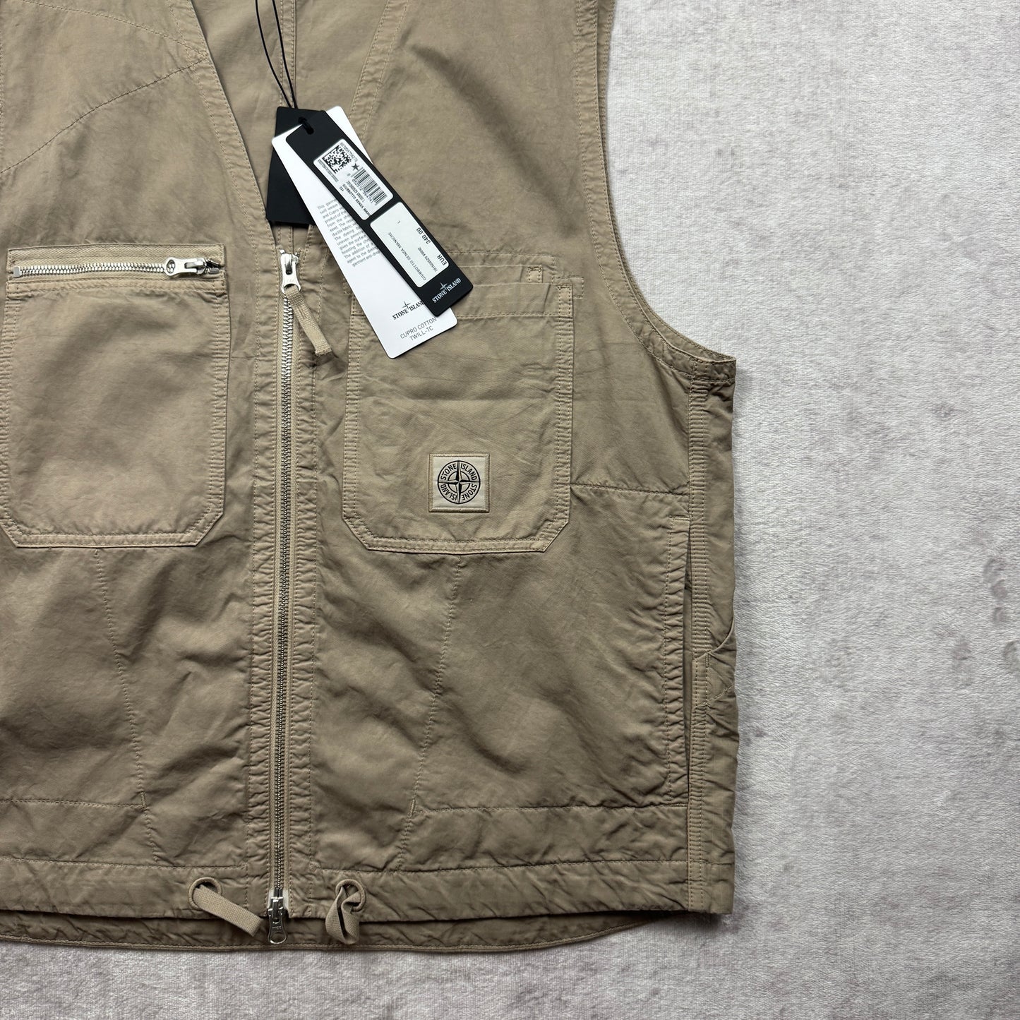 Stone Island Cupro Cotton Twill-TC Vest SS 2023