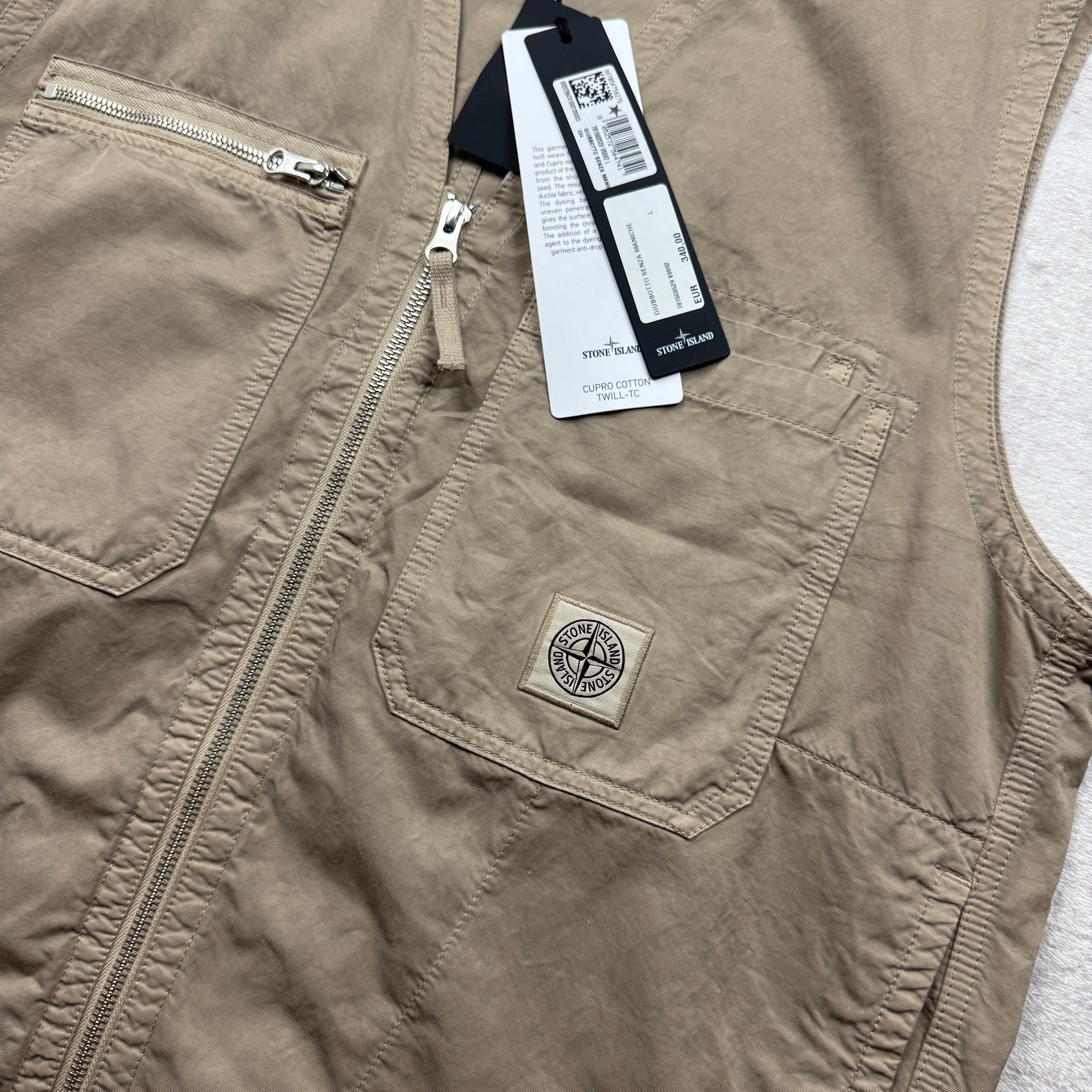 Stone Island Cupro Cotton Twill-TC Vest SS 2023 – MASSIMORA