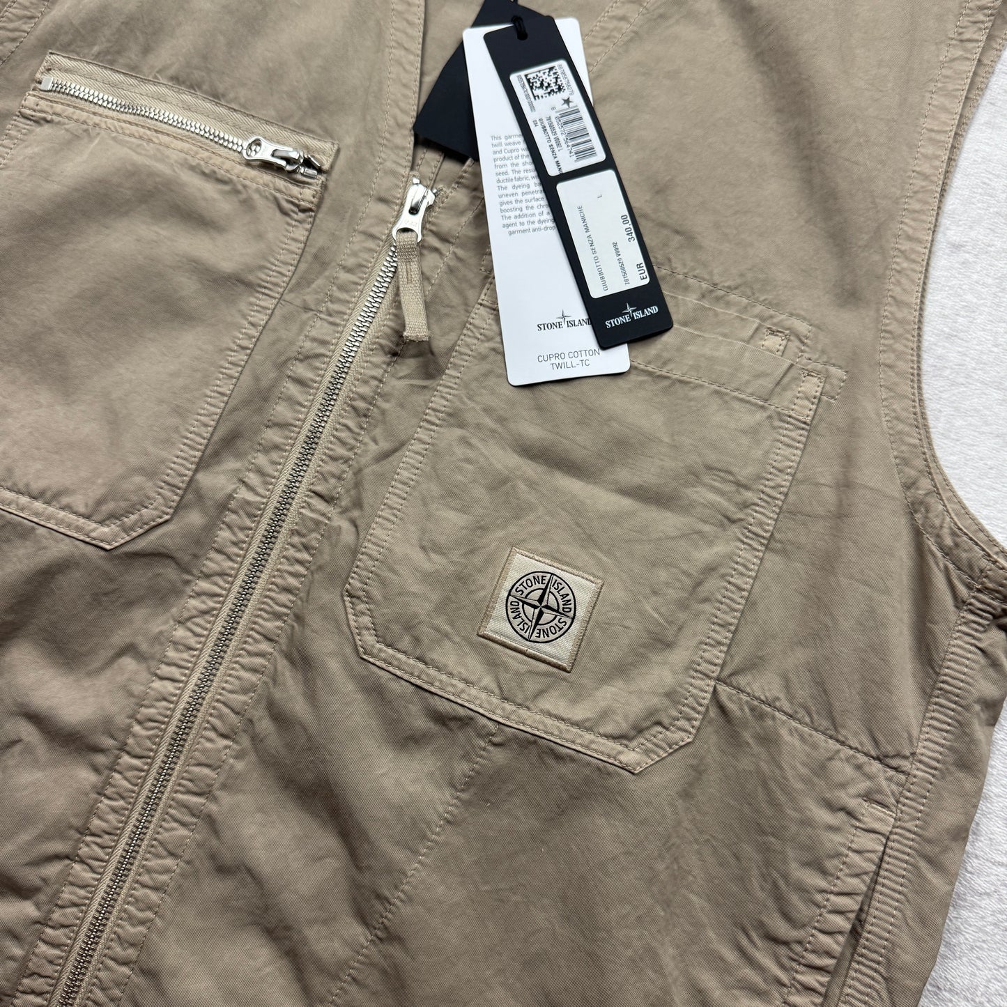 Stone Island Cupro Cotton Twill-TC Vest SS 2023