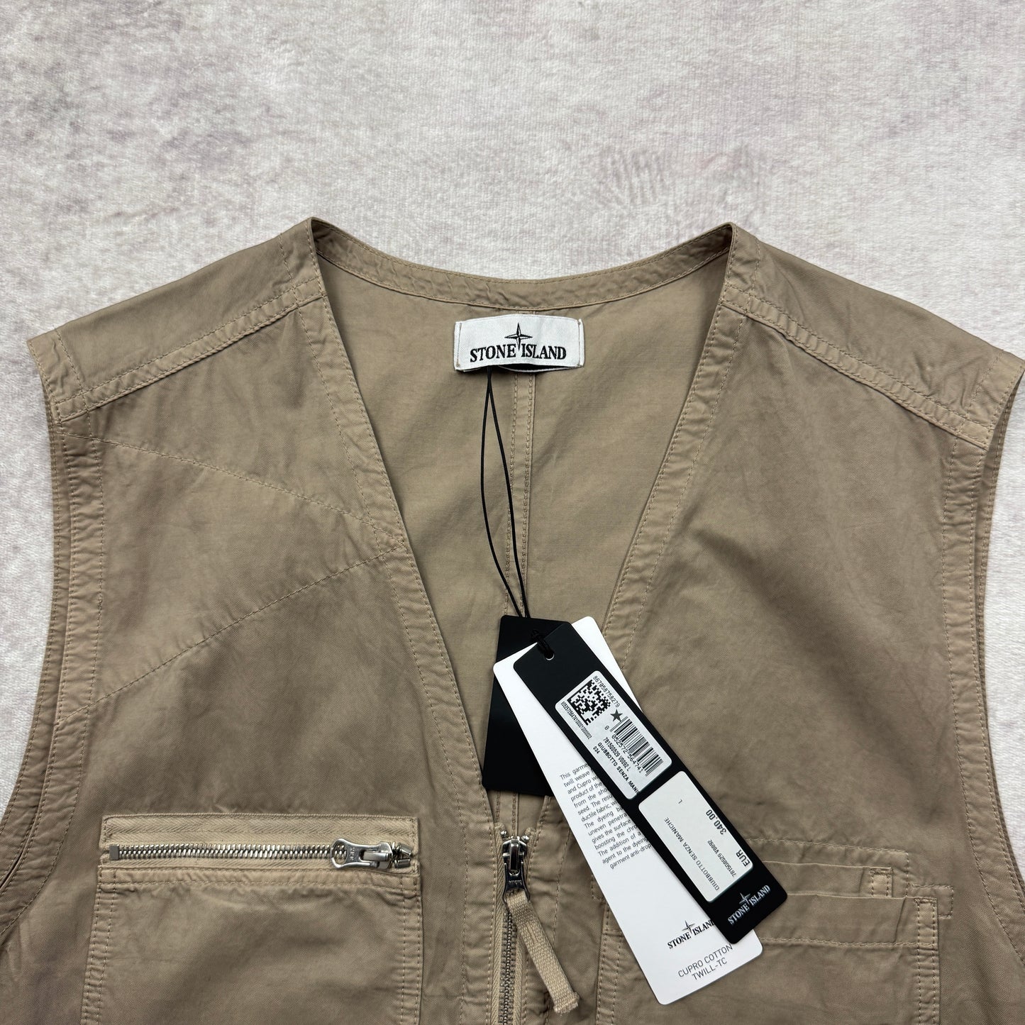 Stone Island Cupro Cotton Twill-TC Vest SS 2023