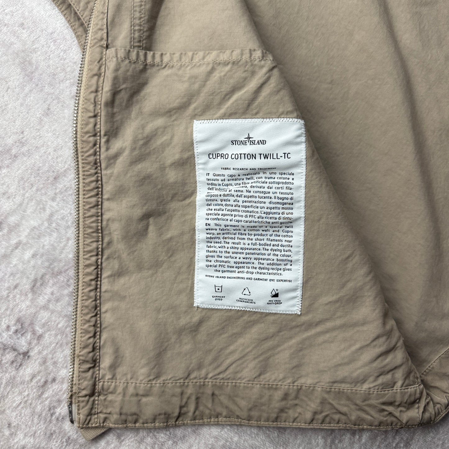 Stone Island Cupro Cotton Twill-TC Vest SS 2023