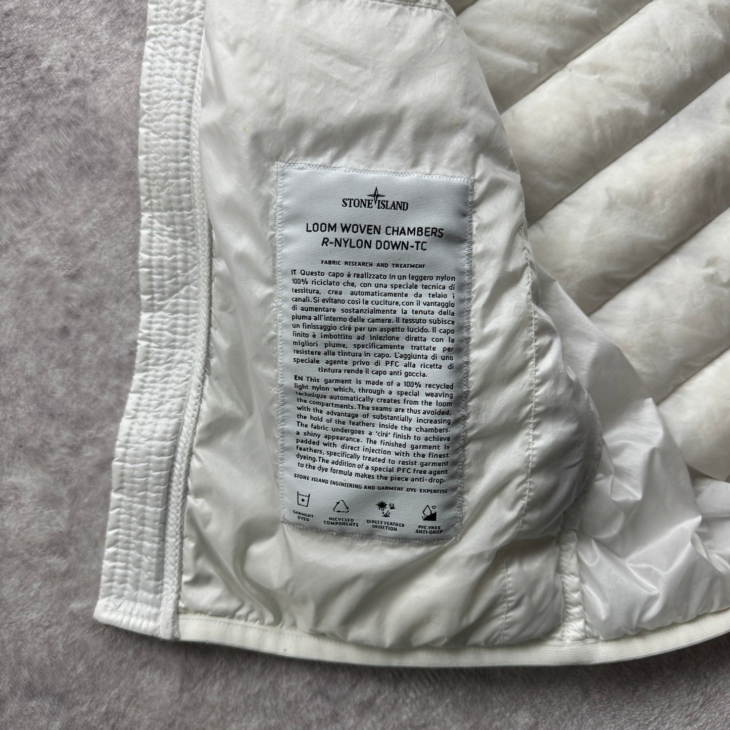 Stone Island Loom Woven Chambers R-Nylon Down-Tc Vest AW 2024
