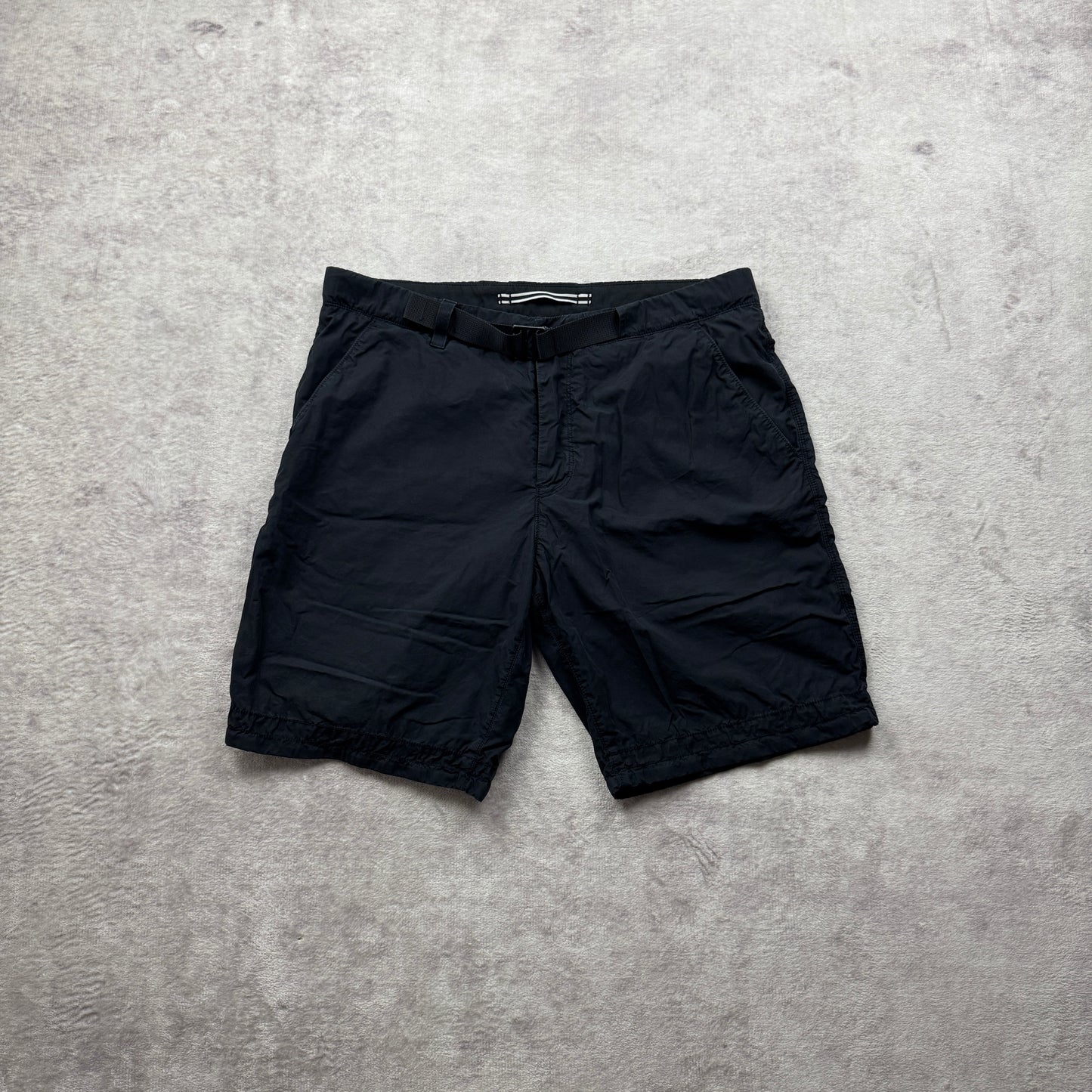 Stone Island Marina Cargo Shorts Leather Back Pocket SS 2015