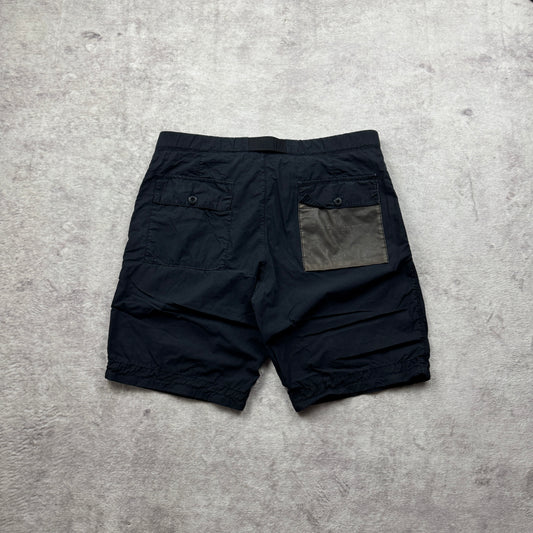 Stone Island Marina Cargo Shorts Leather Back Pocket SS 2015