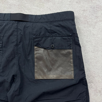 Stone Island Marina Cargo Shorts Leather Back Pocket SS 2015