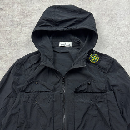 Stone Island Nylon Metal Hooded Overshirt Shoulder Badge SS 2021