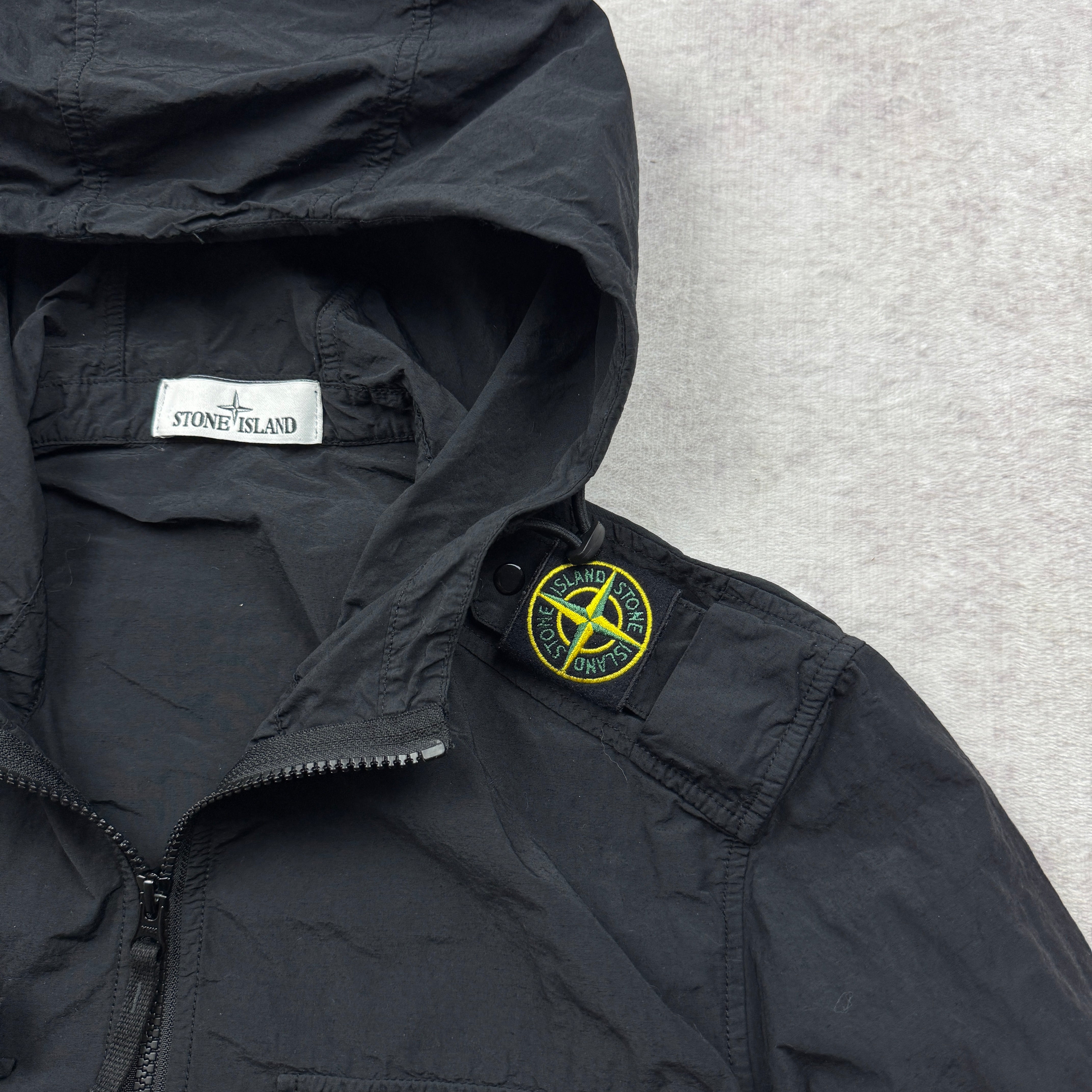 ジャケット・アウター STONE  NY HOODED OVERSHIRT Stone Island Nylon Metal Hooded Overshirt Shoulder Badge SS 2021