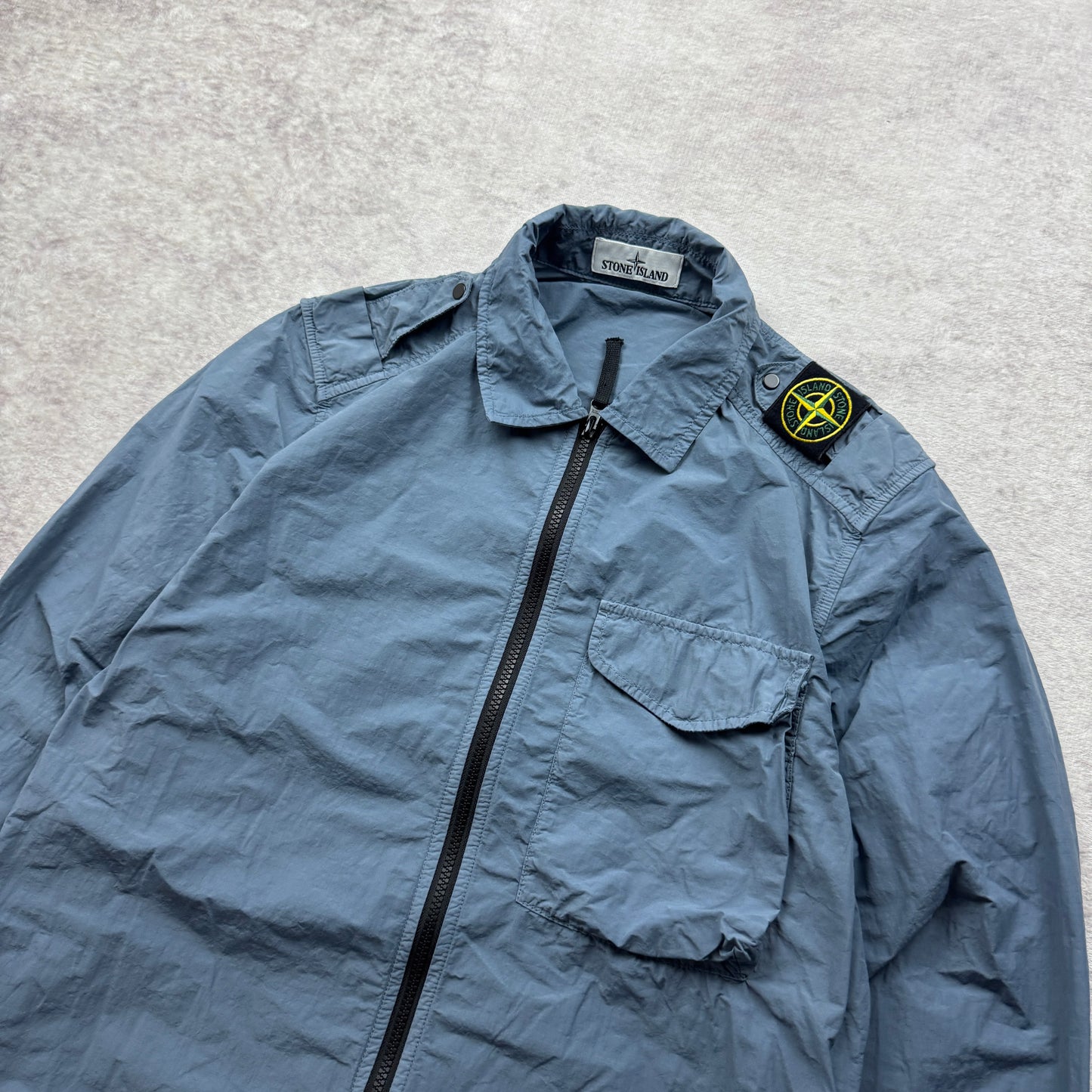 Stone Island Naslan Light Overshirt Shoulder Badge SS 2021