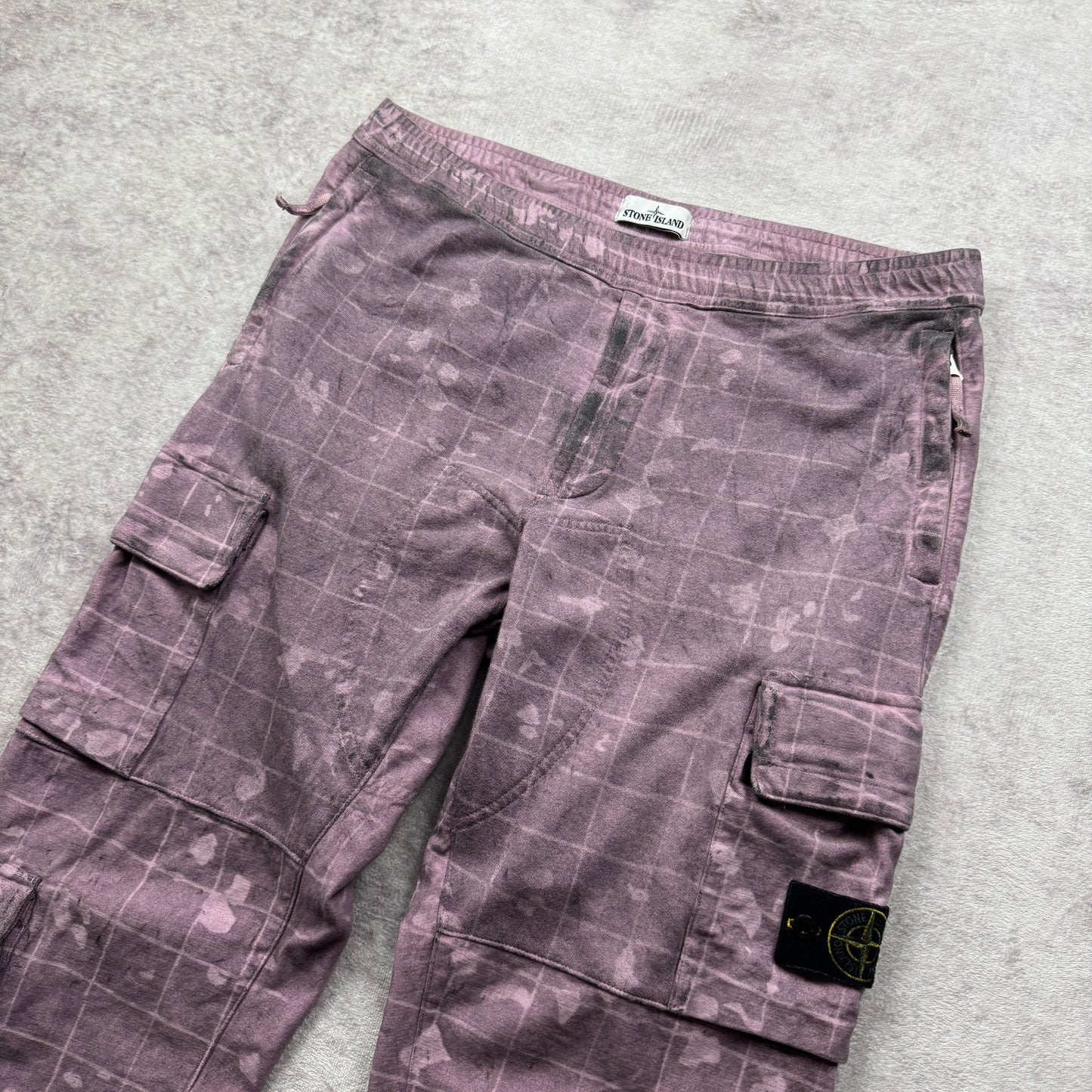 Stone Island Dust Ghillie Laser Camo Cargo  Pants AW 2020