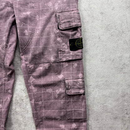 Stone Island Dust Ghillie Laser Camo Cargo  Pants AW 2020