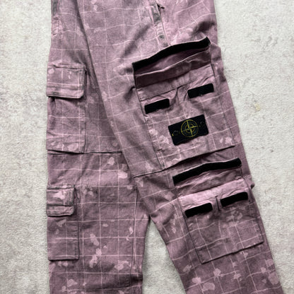 Stone Island Dust Ghillie Laser Camo Cargo  Pants AW 2020
