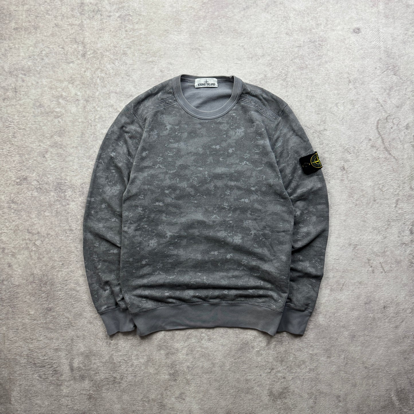 Stone Island Painted Camo Crewneck Sweatshirt SS 2016