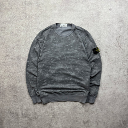 Stone Island Painted Camo Crewneck Sweatshirt SS 2016