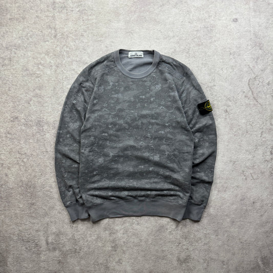 Stone Island Painted Camo Crewneck Sweatshirt SS 2016