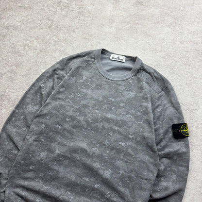 Stone Island Painted Camo Crewneck Sweatshirt SS 2016